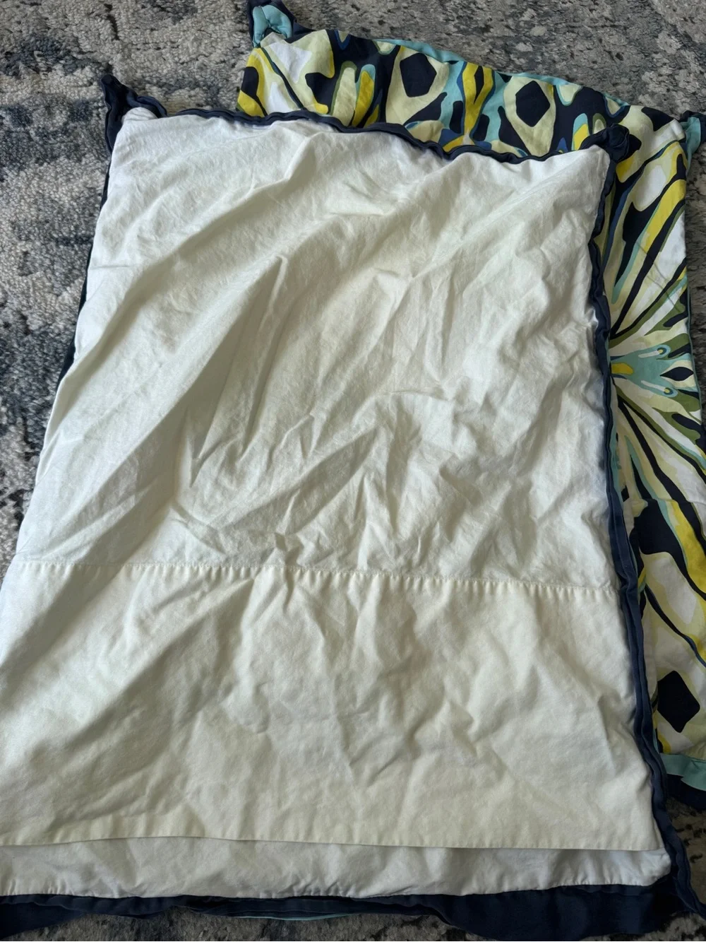 Anthropologie Urban outfitters standard Sham Set Of 2 kaleidoscope as is navy